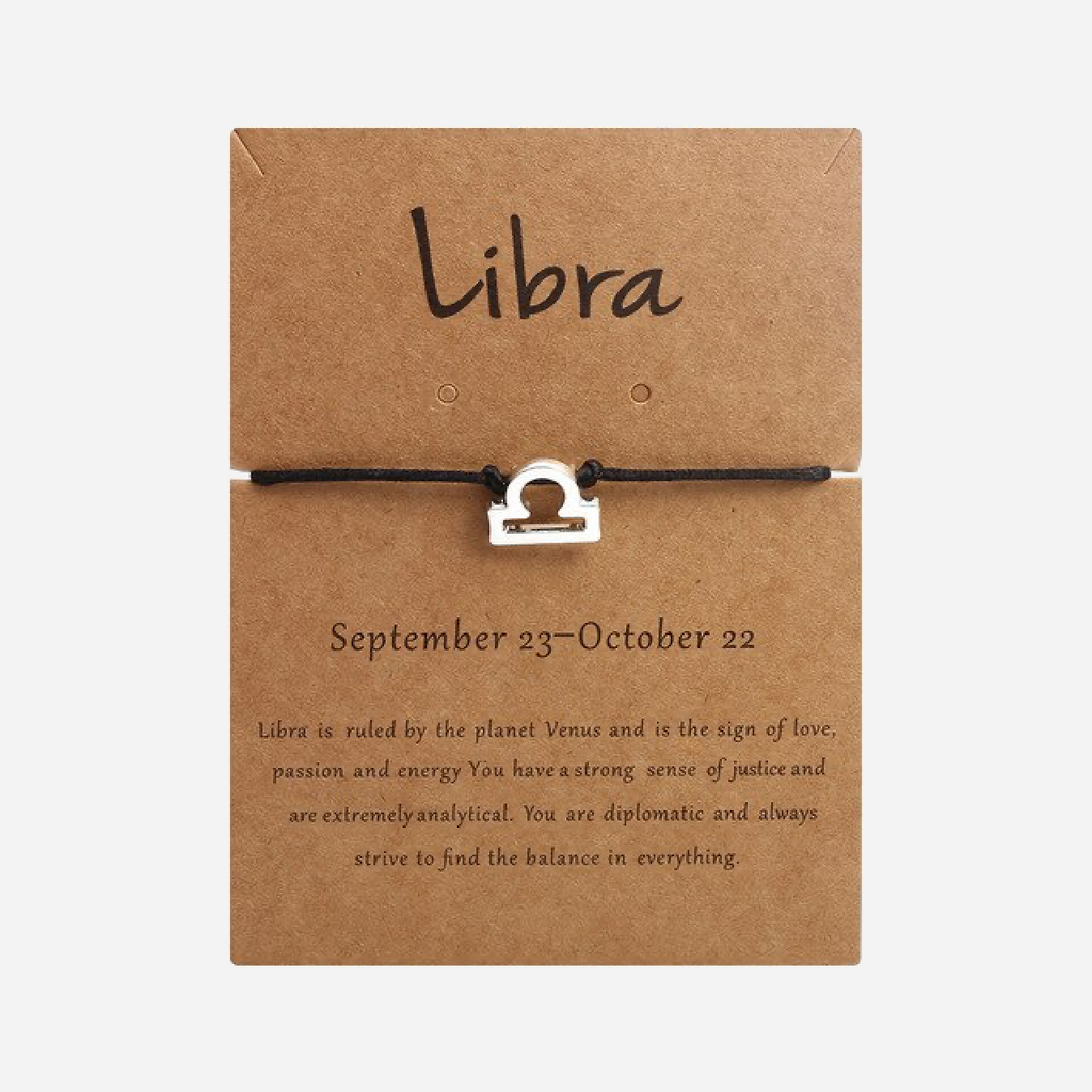 "Libra" Zodiac Bracelet